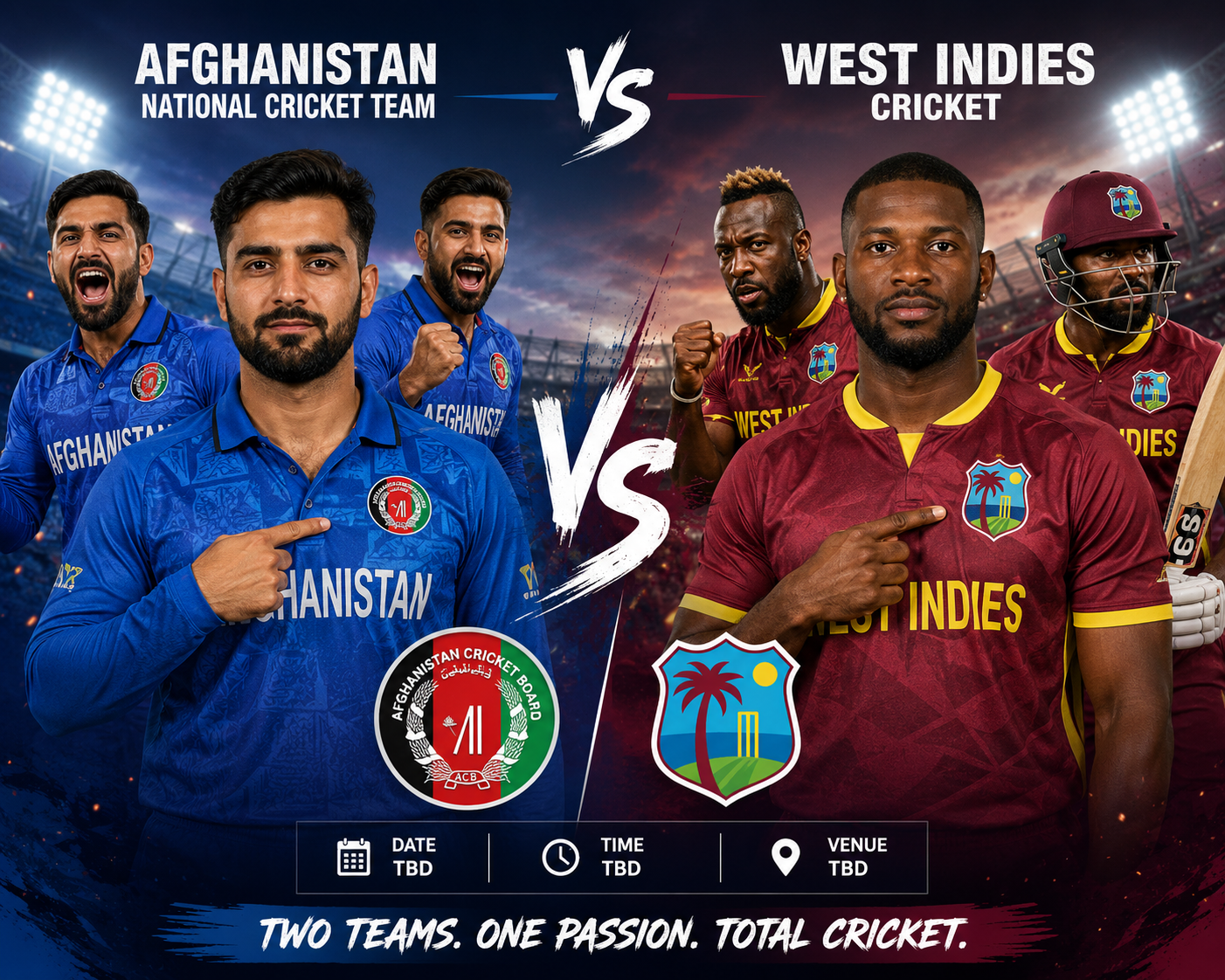 Afghanistan National Cricket Team Vs West Indies Cricket Team Timeline