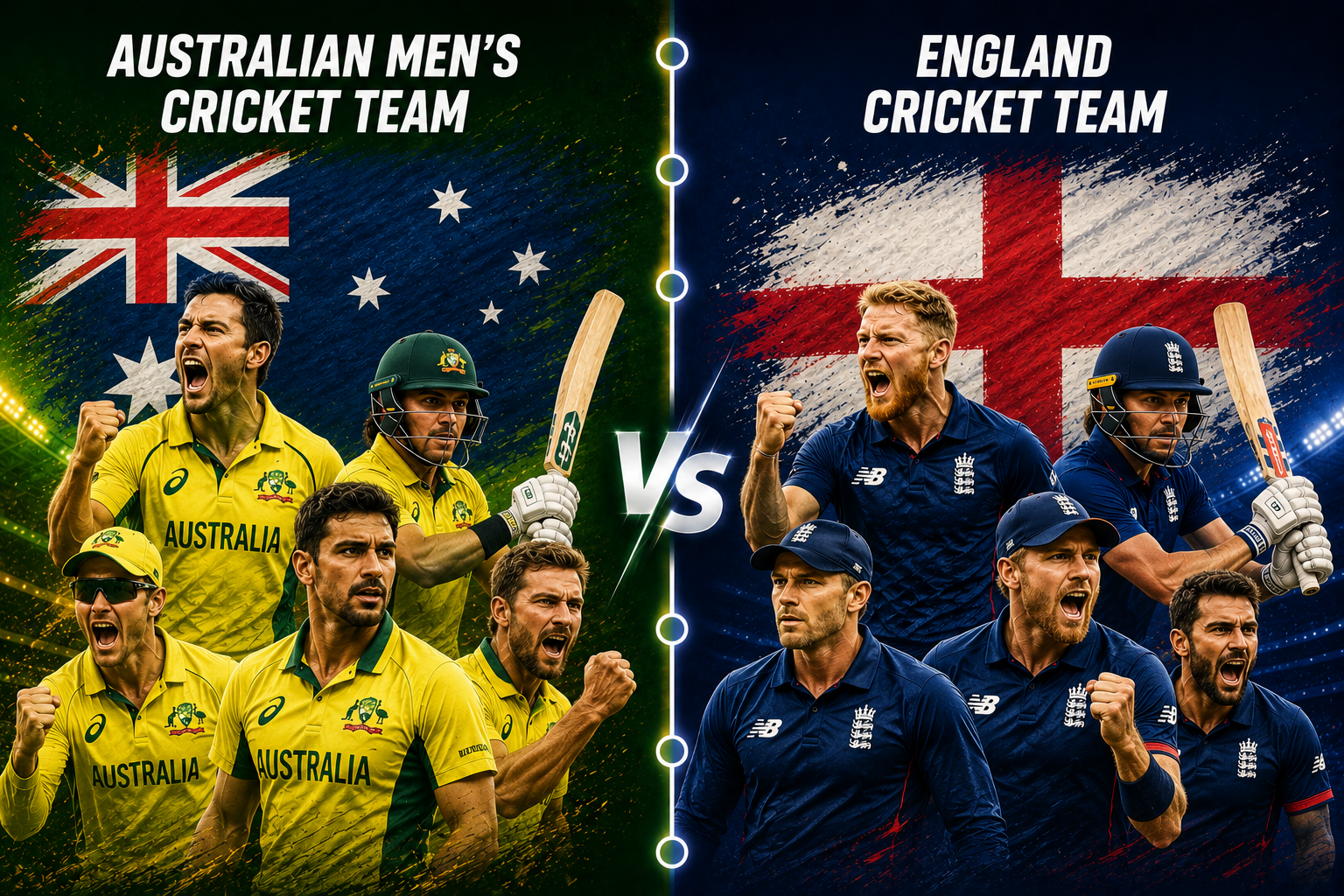 Australian Men's Cricket Team Vs England Cricket Team Timeline