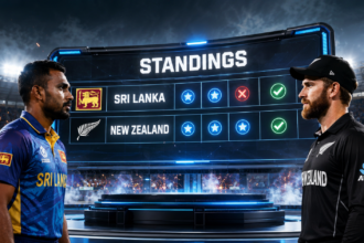 Sri Lanka National Cricket Team Vs New Zealand National Cricket Team Standings