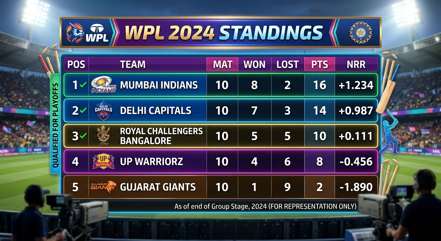 WPL Standings