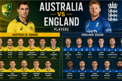 Australian Men’s Cricket Team Vs England Cricket Team Players
