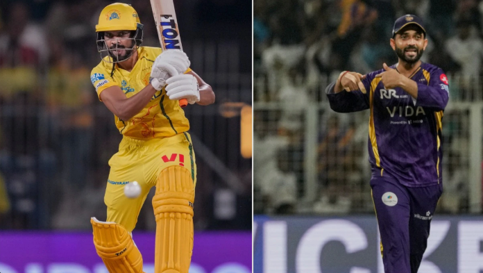 kolkata knight riders vs chennai super kings standings