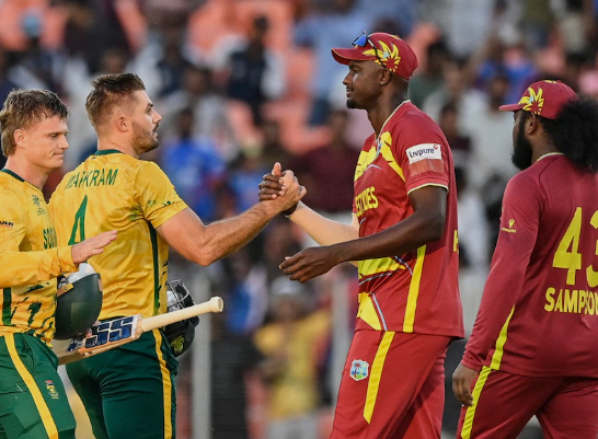 west indies cricket team vs south africa national cricket team standings